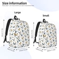 thumbnail image 4 of Daiia Farm Roosters Vintage Canvas Backpack for Men and Women ,Hiking Backpack,Travel Laptop Bag for School,Large Capacity Backpack, 4 of 8