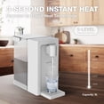 thumbnail image 5 of AIRHOP Instant Hot Water Dispenser, Quick Heating Countertop Water Dispenser with Child Locks, Adjustable 5 Temp 3 Water Volume Dispense, 100OZ 3L Removable Tank, Ideal for Home Office Kitchen, White, 5 of 7