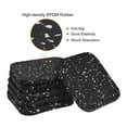 thumbnail image 3 of Uxcell Treadmill Mat-3.9"x3.9" Exercise Equipment Mat for Floor Protection Sound Reduction, Black White 6 Pack, 3 of 5