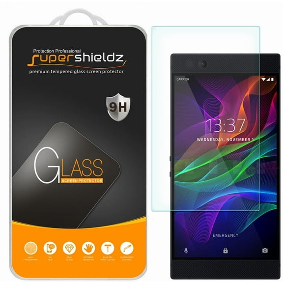 [1-Pack] Supershieldz for Razer Phone Tempered Glass Screen Protector, Anti-Scratch, Anti-Fingerprint, Bubble Free