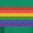 thumbnail image 3 of CafePress - Glitter Rainbow Pride Flag Dark T Shirt - Men's Classic Graphic Cotton T-Shirt, 3 of 4