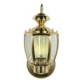 thumbnail image 6 of Design House Jackson Uplight 1-Light Wall Lantern for Indoor/Outdoor Use, Antique Brass, 6 of 15