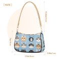 thumbnail image 3 of FORMRS Womens Shoulder Bag with Chain Strap Clutch Purse Cute Tote Handbag, Vibrant Cute Cat, 3 of 7