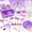 Purple, variant on LINXUXIE Kid Makeup Kit for Girls, 2 in 1 Washable Makeup Set & Nail Art Kits with Nail Dryerwith, Princess Accessories,Birthday Gifts for 3-13 Years