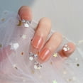 thumbnail image 3 of 16 piezas de lazos de uñas con diamantes de imitación, decoración acrílica con diamantes de imitación, 3 of 6
