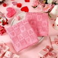 thumbnail image 3 of Valentine's Day Hand Towels 100% Cotton Heart Jacquard Bathroom Decorative Towels Set Gift for Drying, Cleaning, Cooking, 3 of 4