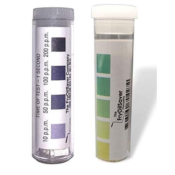 Kit de prueba de desinfectante Combo FryoilSaver Co., 10 frascos, 1000 tiras