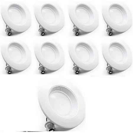 

8 Pack KUSONG 5 / 6-inch 75 Watt Uses 12W 90 CRI Dimmable LED Retrofit Recessed Lighting Fixture Ceiling Light 840 Lumen UL Listed JA8 CEC 2016 Title 20 Baffled Trim