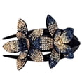 thumbnail image 2 of Pince à Cheveux Double Fleur en Strass, Design Flexible et Durable avec Perles pour Femmes, Pince à Cheveux en Polyester S, 2 of 2