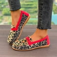 thumbnail image 6 of Tao Tao Women's Leopard Print Single Shoe Round Toe Comfortable Casual Flat Shoes Lightweight Anti Slip Walking Shoes Brown 37, 6 of 9