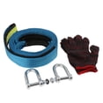 thumbnail image 2 of Combo Anillos Y Correa De Remolque (resistencia A La Ruptura 8T): Grillete Para Recuperación De Vehículos, Transporte, Extracción De Tocones Y 5 metros Yotijar correa de remolque de recuperación de coche, 2 of 10