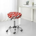 thumbnail image 7 of Bingfone Hand Drawn Tomatoes Padded Round Bar Stool Cover Cushion with Elastic Fabric Round Chair Seat - Hand Drawn Tomatoes, 7 of 7