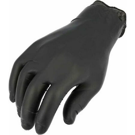 

Black Nitrile Disposable Medical Examination Gloves Powder Free 4 Mil - 6 Mil Choose Your Size: Small Medium Large X-Large 2X-Large