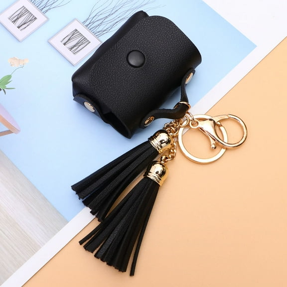 Masteelf 1pc Wireless Earphone Protective Case Earphone Shell Cover Compatible for AirPods (Cover   Tassel Black)