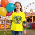 thumbnail image 2 of Girls Clothes Girls' Long Sleeve Shirts Unisex Kids False Two Piece Tee, Festive Casual Holiday Pullover For Boys Girls Ages 2-12 First Day Of School Shirt, 2 of 6