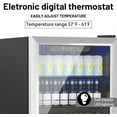 thumbnail image 2 of Dimedeal 1.6 Cu.Ft Mini Beverage Refrigerator, 70 Cans Mini Fridge with Glass Door, Small Cooler for Office Bedroom Home Bar, Sliver, 2 of 7