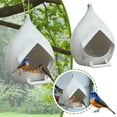 thumbnail image 2 of TIELUTT Outdoor Bird Feeder Spherical Design with Holes and Nesting Feeder Ring Set Squirrel Nesting Boxes Metal Feeders for Outdoors for outside Hanging Pole, 2 of 6