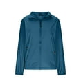 thumbnail image 3 of Bxsruta Jacket for Women, Women's Lightweight Uv Protection Shacket, Long Sleeve Stand Collar Windbreaker, Spring Nylon Layer for Travel and Daily Commute, 3 of 7