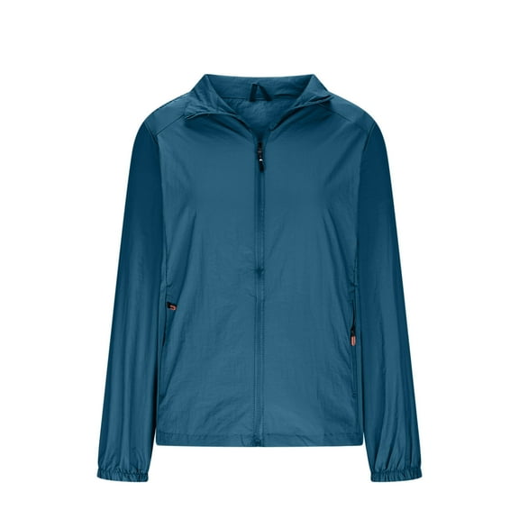 Rash Guard for Women Upf 50 Long Sleeve Jacket Rash Guard Sun-Protective Clothing Front Zipper UV SPF Tee Shirts Quick Dry Lounge Breathable Shirts Hiking Running T-Shirts with Pockets