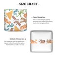 thumbnail image 5 of Yiaed Simple Drawing Print Tissue Box Cover, PU Leather Decorative Organizer for Tabletop, Bathroom, Car, Office Creative Decorative, 5 of 7