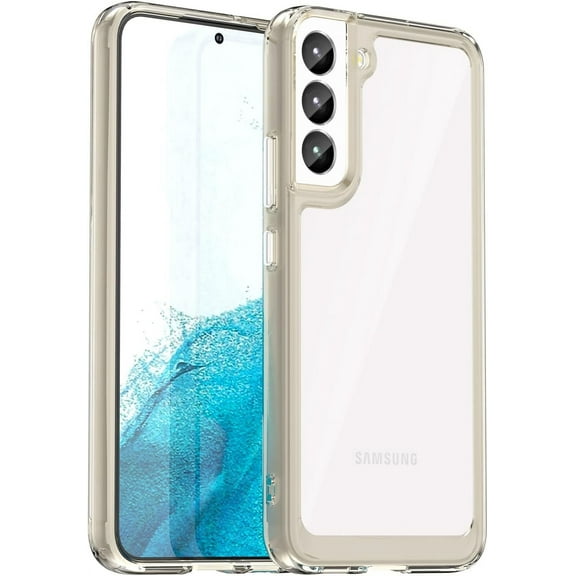 Case for Samsung Galaxy S23 Phone Case Slim Dropproof [Defend from Drop/Scratch/Slip/Fingerprint] Clear Acrylic Hard Back Soft TPU Bumper Hybrid Phone Cover for Samsung Galaxy S23-Crystal Black