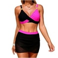 thumbnail image 2 of Blmnix Women's Swimwear High Waisted Swimsuits Sexy Swimsuits Two Piece Swimsuit Swimsuits Sweetheart Pink Plus Size Bathing Suit,XXL, 2 of 5