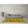 thumbnail image 3 of Ahgly Company Machine Washable Indoor Rectangle Abstract Yellow Modern Area Rugs, 8' x 10', 3 of 4