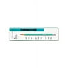 Turquoise Drawing Pencil, 2 Mm, 4B, Black Lead, Turquoise Barrel, Dozen