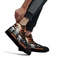 thumbnail image 5 of Happy Halloween Pug Costume High Top Canvas Shoes Sneakers Black Size 5, 5 of 7