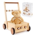 thumbnail image 1 of PairPear - Juguetes de madera para caminar para bebé, caminantes de velocidad ajustables para bebés que aprenden a caminar, juguetes de madera para caminar para niños pequeños de 1 a 3 años, 1 of 5