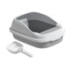 thumbnail image 4 of Caja de arena para gatos Yuyangstore Bandeja de arena semicerrada Gris, 4 of 8