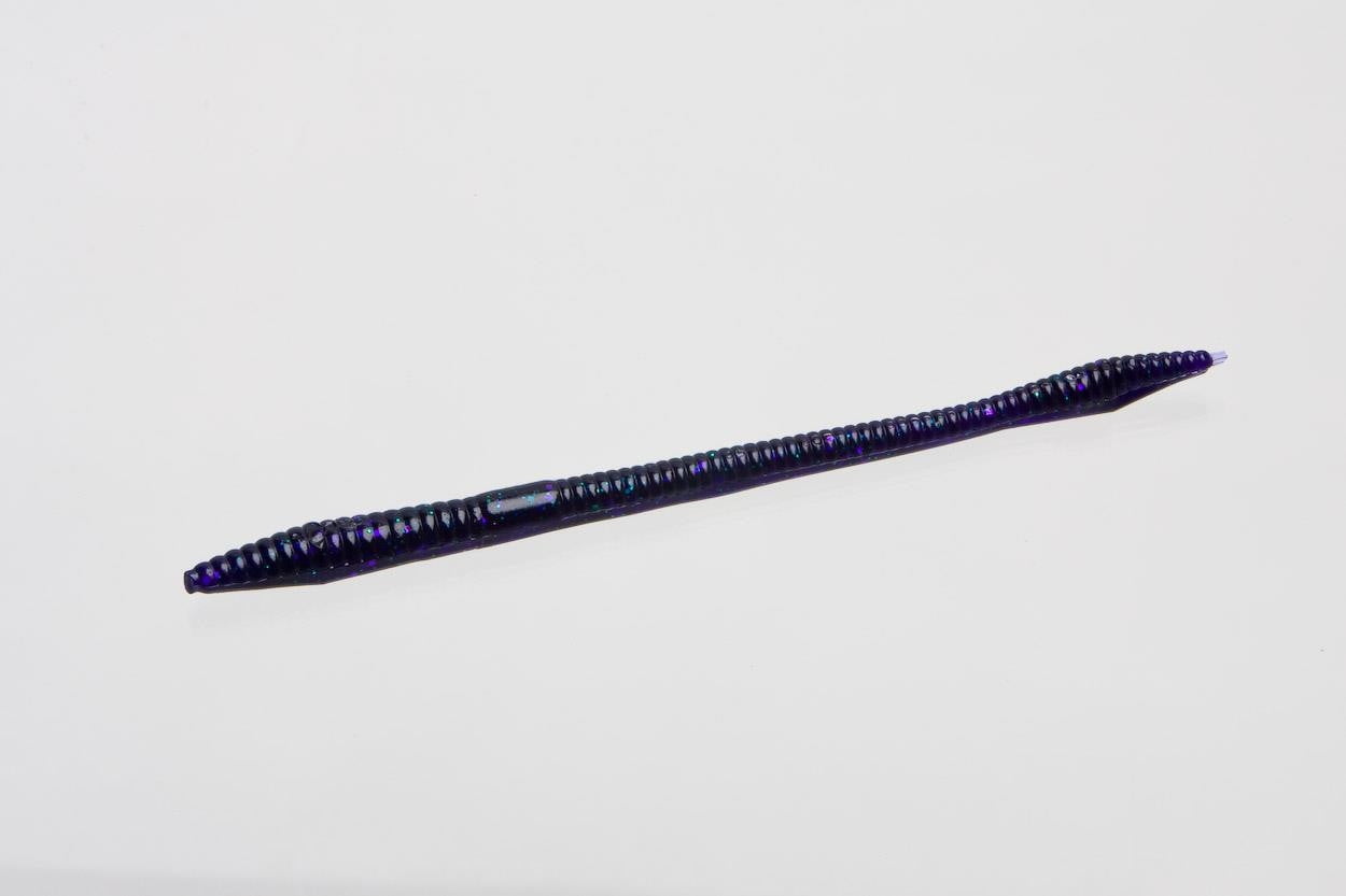Zoom Trick Worm 6.5'' Green Pumpkin Org Glit 20pk