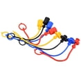 thumbnail image 3 of 2 Sets 1/2 ISO-A Hydraulic Coupler Hydraulic Quick Disconnect Fitting Dust Cap Red, Black, Yellow, Blue Reliable Protection, 3 of 7