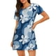 thumbnail image 1 of Fotbe Flower Bata de Dormir para Mujer con Estampado, Camisón de Algodón de Manga Corta, Ropa de Dormir Casual, 1 of 6