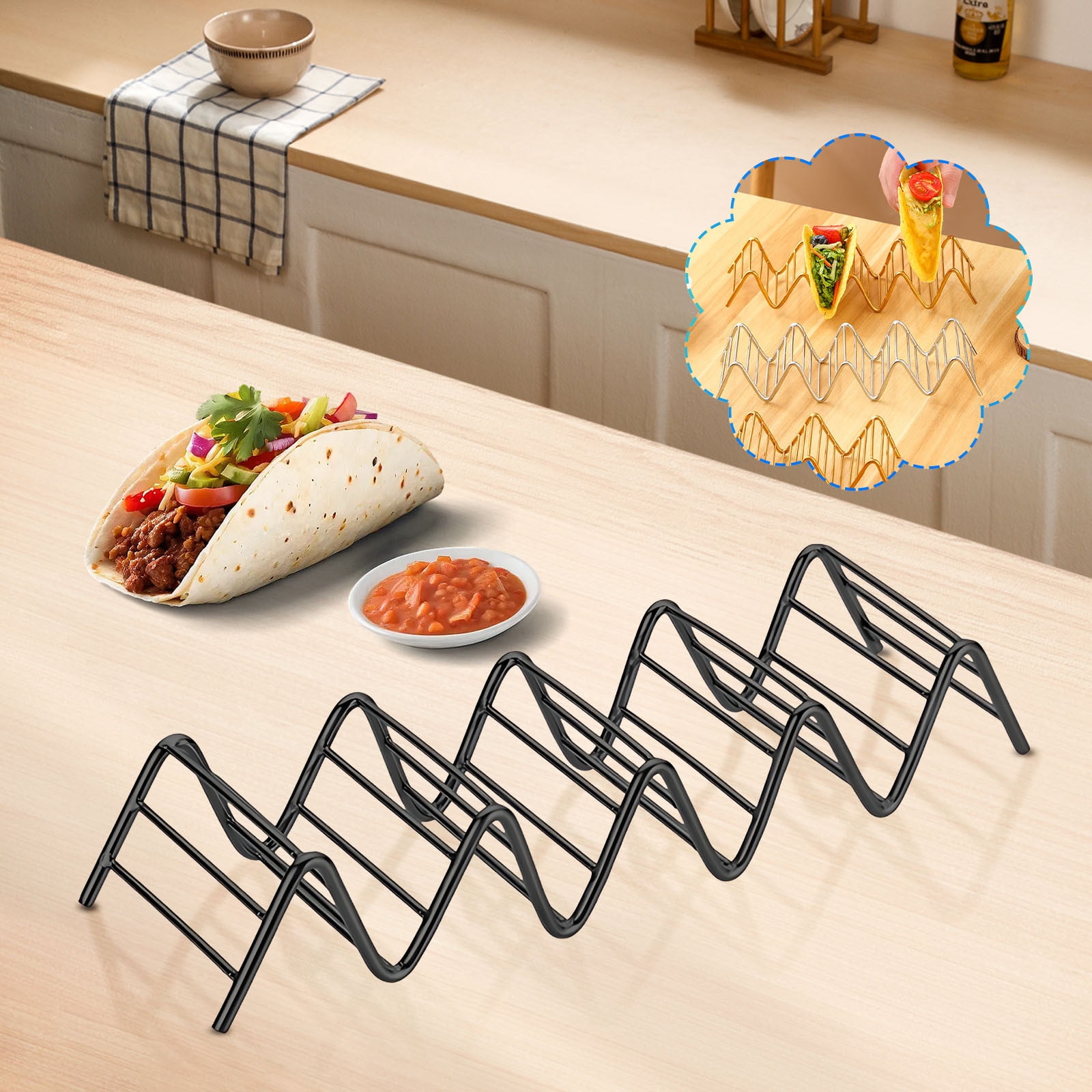 SUPPORT À TACOS Support à Tacos De Fabrication Soignée Antirouille
