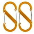 thumbnail image 2 of LJNYFDC Camping Gear Accessory 2Pcs Colored Carabiner Zipper Lock Clips Strong Load bearing Portable Camping Keyring S shaped Carabiners, 2 of 7