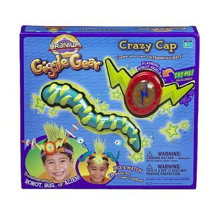 Cranium Giggle Gear - Giggle Gear Crazy Cap Robot-Bug-Alien, Kids transform into their own imaginary characters, making outrageous hats by mixing and matching 10.., By Cranium Ship from US