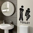 thumbnail image 3 of Hombre Mujer Baño Inodoro WC Hogar Extraíble Etiqueta De La Pared Póster Decoración De La Pared Para Dormitorio Sala De Estar Baño Cocina Ventana Vidrio, 3 of 5