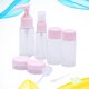 thumbnail image 5 of EeaseMX 1 juego/10 botellas de plástico con pulverizador, recipiente pequeño para crema, loción, líquido y agua, vacías, con bolsa impermeable para el hogar y el exterior (rosa), 5 of 8