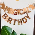 thumbnail image 2 of Banner de primer cumpleaños de , banderines para o niño, decoración de princesa, esta pancarta es una decoración para cumplea Macarena Unicorn Bunting Banner, 2 of 6