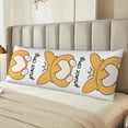 thumbnail image 6 of Bingfone Body Pillow Cover Long Pillow Case With Zipper Decorative Bedding Pillowcase 20"X54" Soft Cushion Pillow Case For Bedroom-Prince Corgi Dog, 6 of 8