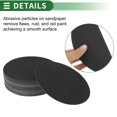 thumbnail image 4 of Unique Bargains Sandpaper Hook & Loop Sanding Sheets 180x180mm Black 320 Grit Round Efficient Grinding and Polishing Automobile Manufacturing and Repair Woodworking, 4 of 7