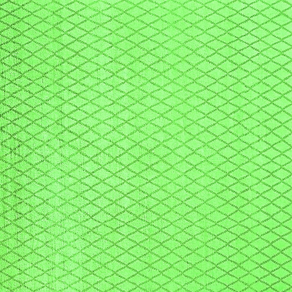 Ahgly Company Indoor Square Solid Green Modern Area Rugs, 7' Square