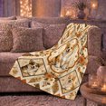thumbnail image 6 of Corgi Portrait Medallion Autumn Floral Design, Cozy Pet Portrait Pattern, Warm Flannel Blanket for Living Room and Bedroom, Dog Lovers Thanksgiving Gift, Pet Lover Home Decor, 6 of 9