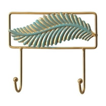 TaTaai Gift Coat Rack Wall Mount, Decorative Leaves Iron Hooks Iron Rustic Wall Hook Rack for Bathroom Entryway