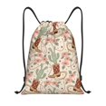 thumbnail image 1 of Xecao Floral Cowboy Boots Pattern Sports Drawstring Backpack - String Swim Gym Bag with Wet Proof Pocket for Women&Men-Small, 1 of 6