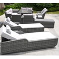 thumbnail image 3 of Twelve Piece Outdoor Gray Wicker Multiple Chairs Seating Group Fire Pit Included With Cushions, 3 of 3