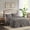 DARK GREY, variant on 3 Piece Split Corner Pleated Quilted Bedspread Cream Queen