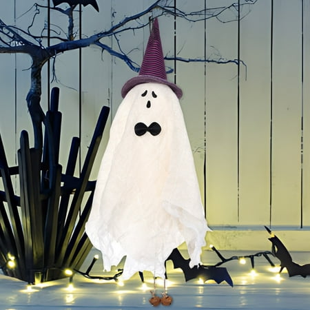 

Halloween Decorations White Witch Ghost Hanging Ghost Wind Chime Ghost Festival Home Party Decoration Pendant