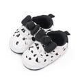 thumbnail image 2 of Otqutp Baby Girls Sneakers Bow Open Toe Loafers Heart Shoes Cotton Soft Sole Non Slip First Walking Shoes Light Breathable, 2 of 7
